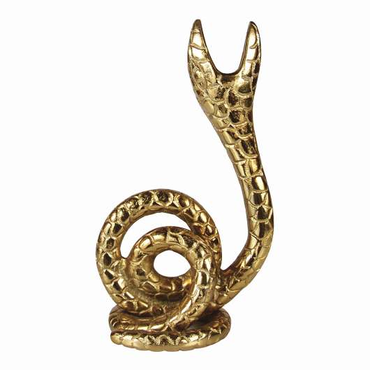 & klevering - Snake Ljusstake 19 cm Guld