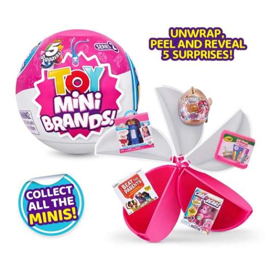 5 Surprises, Mini Brands Toys  Serie 1, Wave 2, 24 Pcs