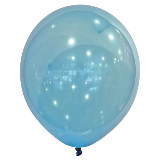 50 pack Ballonger Crystal Blå