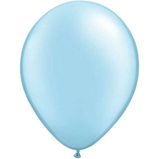 50 pack Ballonger Ljusblå Metallic
