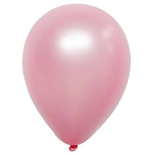 50 pack ballonger pärlemor rosa