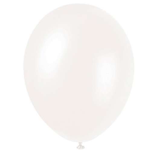 50 pack ballonger pärlemor vit