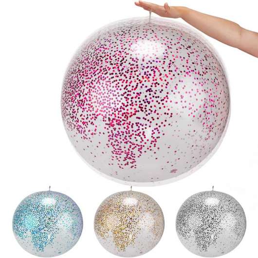 60 cm Stor Studsande Ballongboll Glitter