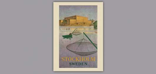 Affisch Fiskare på Stockholm Ström 50x70