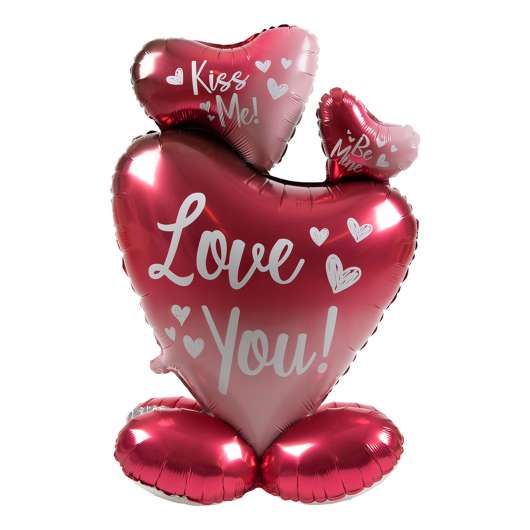 AirLoons Hjärtan Love You Folieballong