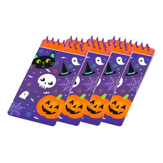 Anteckningsblock Mini Halloween Friends - 4-pack
