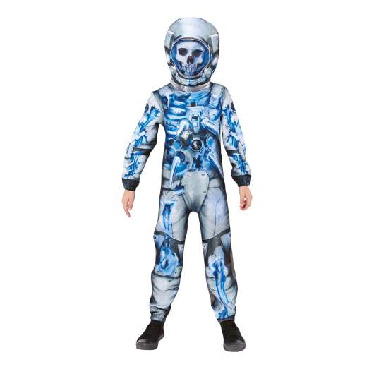Astronaut Skelett Barn Maskeraddräkt - X-Large
