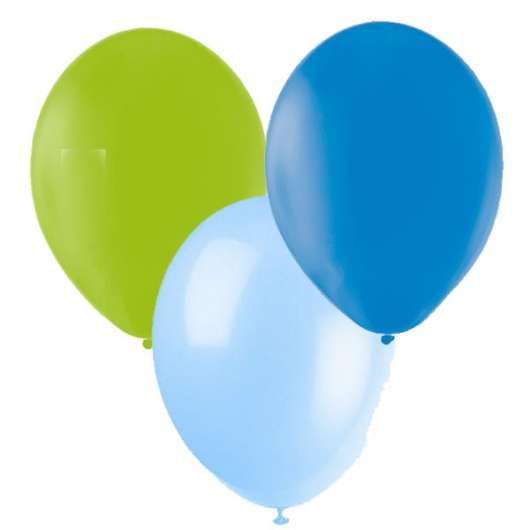 Ballonger Blå, Ljusblå, Lime