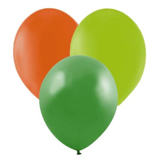 Ballonger Grön, Lime, Orange