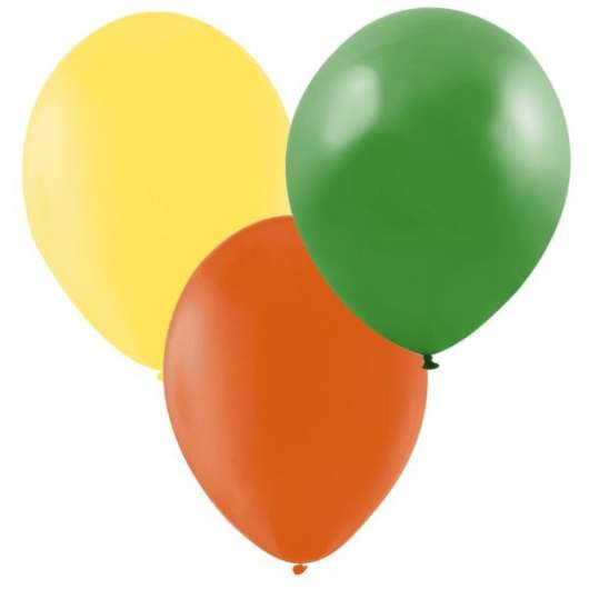 Ballonger Gul, orange, grön