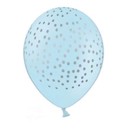 Ballonger Prickar Blå/Silver - 6-pack