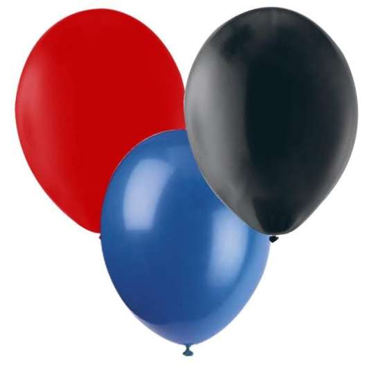 Ballonger Röd, Blå, Svart