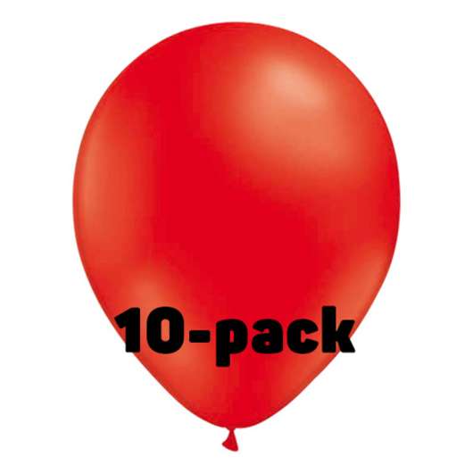 Ballonger Röda - 10-pack