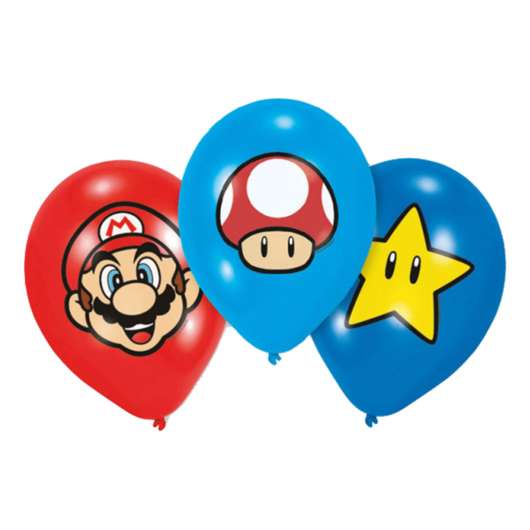 Ballonger Super Mario - 6-pack