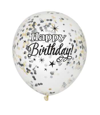 Ballonger Transparent Happy Birthday