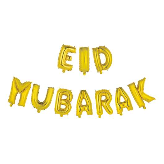 Ballonggirlang Eid Mubarak Guld