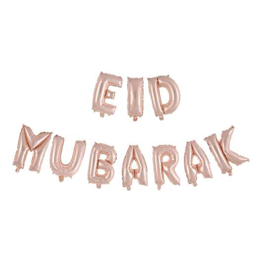 Ballonggirlang Eid Mubarak Roséguld