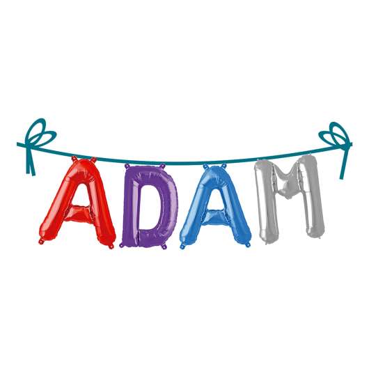 Ballonggirlang Folie Namn - Adam