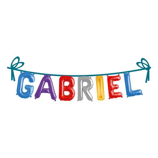 Ballonggirlang Folie Namn - Gabriel