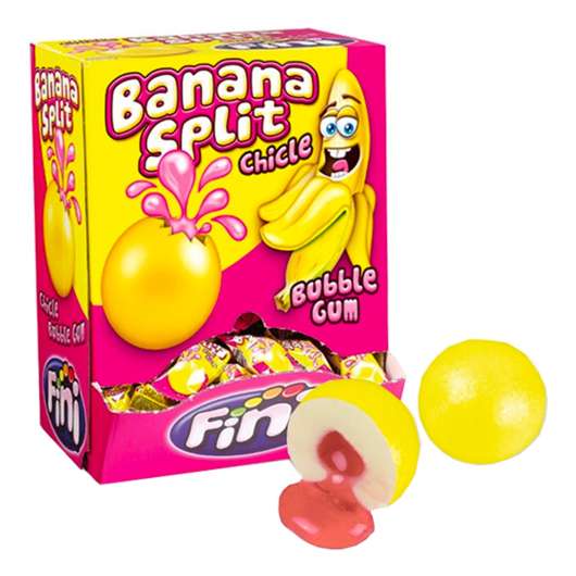 Banana Split Tuggummi - 200-pack