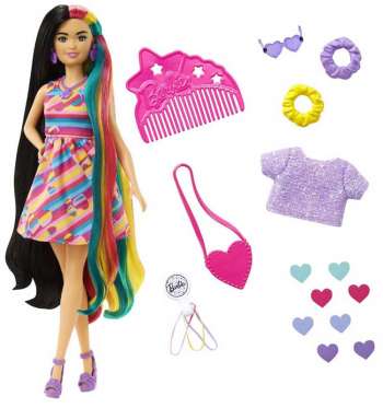 Barbie Docka HjĆ¤rttema Totally Hair Hearts HCM90