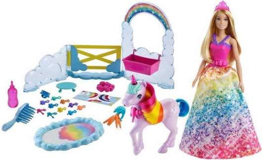 Barbie Rainbow Potty Unicorn Playset