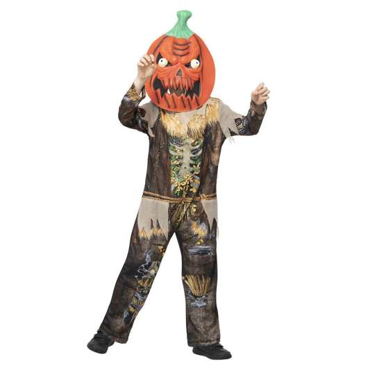 Barndräkt, pumpkin scarecrow 115/128