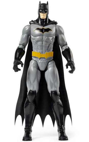 Batman Figur med grĆ och svart drĆ¤kt gul 30 cm DC Comics