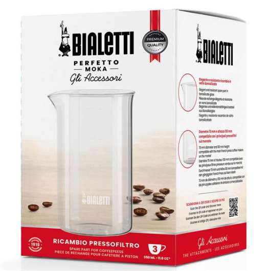 Bialetti - Reservglas 35 cl Klar