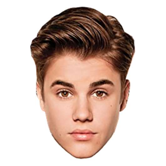 Bieber Pappmask - 1-pack