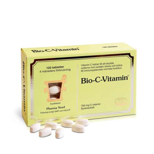 Bio-C-Vitamin 120 TABLETTER