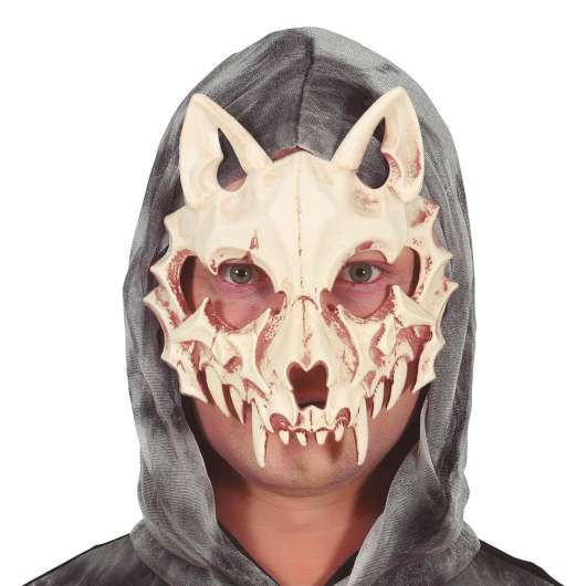 Blodigt Kattdjur Dödskalle Mask - One size