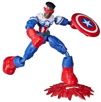 Captain America Falcon Avengers Bend and Flex Marvel