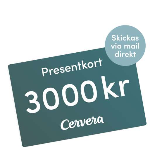 Cervera - Presentkort 3000 kr Digitalt