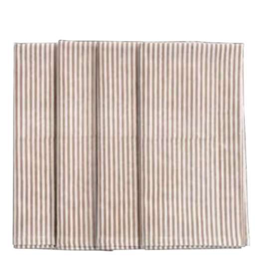 Chamois - Stripe Randig Servett 4-pack 50x50 cm Ljusbrun