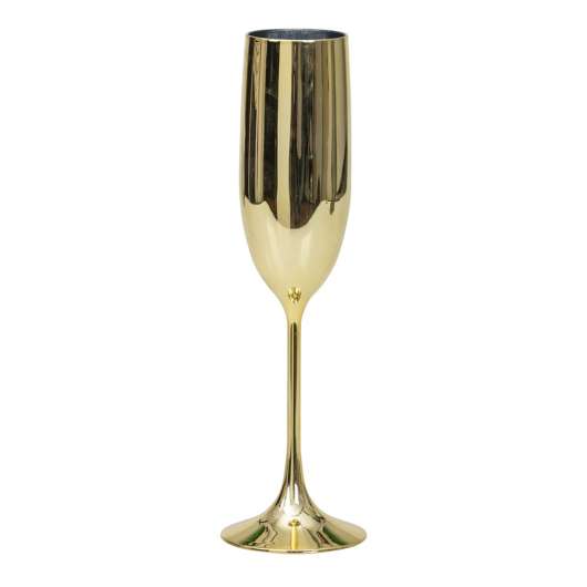 Champagneglas Guld Metallic - 1-pack