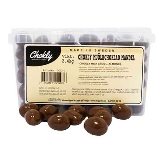 Chokly Mjölkchoklad Mandel Storpack - 2,4 kg
