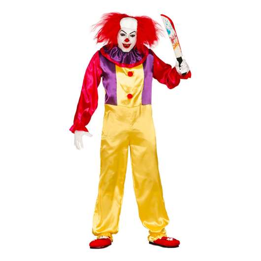 Clown Halloween Maskeraddräkt - Medium