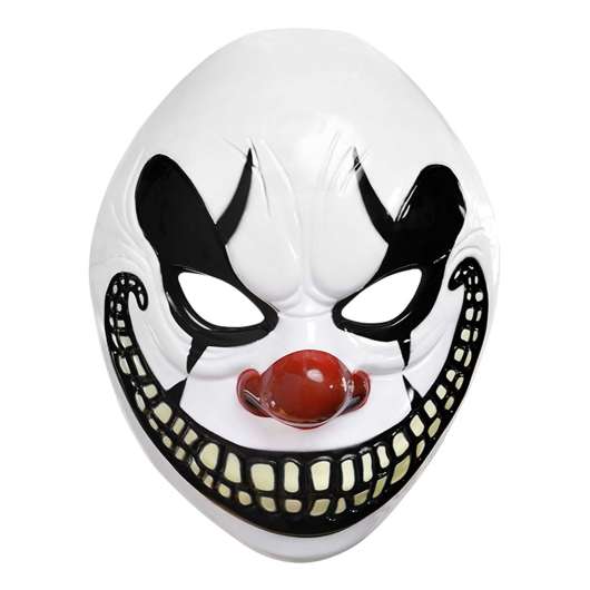 Clown Halloween Plastmask - One size