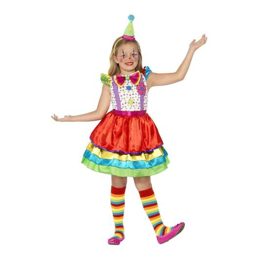 Clownklänning Barn Maskeraddräkt - Large
