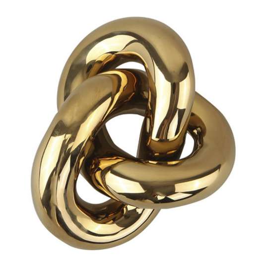 Cooee - Knot Table Skulptur 9 x 19 x 15 cm Guld