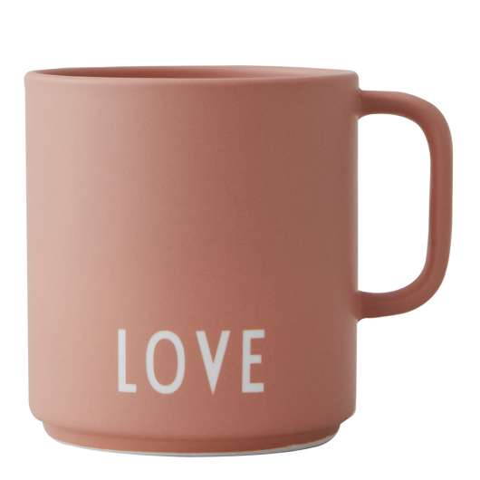 Design Letters - Favourite Cup med öra Love Nude