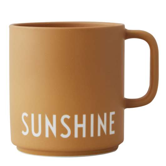 Design Letters - Favourite Cup med öra Sunshine Mustard