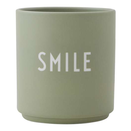 Design Letters - Favourite Cup Smile Grön
