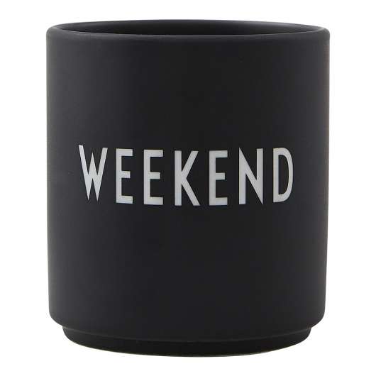Design Letters - Favourite Cup Weekend Svart