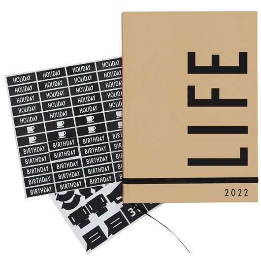 Design Letters - Kalender 2022 Beige