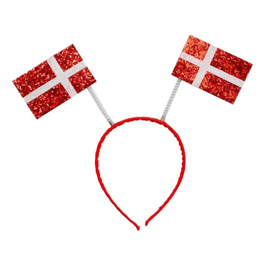 Diadem Glittriga Danska Flaggor
