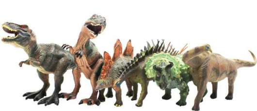 Dinosauriefigurer 6 st. 20 cm