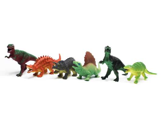 Dinosaurier Leksak 6 st. 12 cm