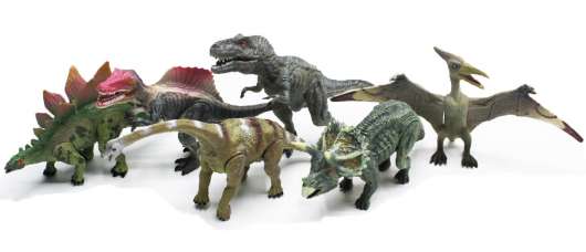Dinosaurier leksak 6 st. 14 cm